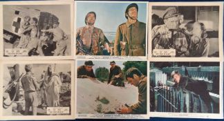 Entertainment, 17 lobby cards from well known war films. 3 from 'Ice Cold In Alex' (1958), 2 from '