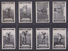 Cigarette cards, Cope, Golf Strokes Series (set 32 cards) (a few with slight foxing, gen gd)