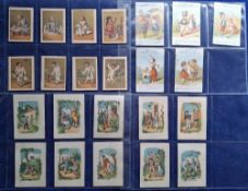 Trade & Cigarette cards, Overseas, 40 cards from various series, Chicoree Patriots Children Activity