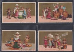 Trade cards, France, Guerin Boutron, 4 early sets of 6 cards & 6 odd cards each with Horizontal