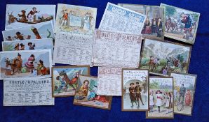 Trade cards, Huntley & Palmer, 29 cards from various series, series includes Children of Nations,