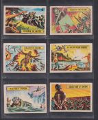 Trade cards, A&BC Gum, Battle Cards (set 73 cards, including unmarked checklist) (gen gd)