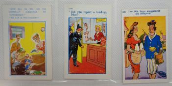 Postcards, Comic, a large modern comic selection of approx. 270 cards in modern album, mostly