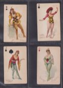 Cigarette cards, USA, Moore & Calvi Actresses playing card inset, 23 cards from 4 different