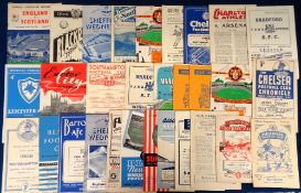 Football programmes, a collection of thirty 1940/50's programmes, a good selection inc. Manchester
