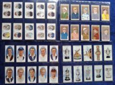 Cigarette cards, 9 sport related sets, Ogden's (2, Owners Racing Colours & Jockeys Green & Blue