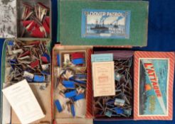 Games, 3 vintage games to comprise Aviation, The Dover Patrol and L'Attaque complete with boards and