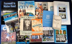 Manchester City, a collection of 15 books & booklets inc. 'Let's Talk About Manchester City Football