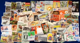 Trade cards, Canada, a collection of approx. 150 trade cards, various issuers, subjects, sizes &