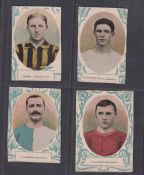 Trade issue, Anon, Footballers, 16 paper Footballer Portraits, oval images inside decorative frames,