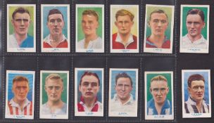 Trade cards, Chocolate Tobler, Famous Footballers (as Hill's), 12 different cards nos 4, 6, 7, 16,