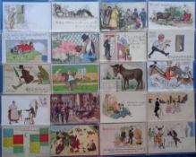 Postcards, Comic, a comic selection of approx. 50 cards, artists include Tempest, Kyd, Dauber,