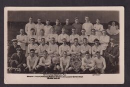 Football postcard, Tottenham Hotspur FC, 1919/20, photographic card showing Players and Officials
