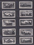 Trade cards, Kane, Modern Racing Cars (set 50 cards) including Juan Manuel Fangio (gen vg)