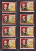 Cigarette cards, USA, ATC, Toasts (Mogul), Series 100-200, 'M' size, 89 cards (some with slight
