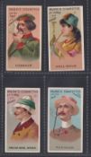 Cigarette cards, Japan, Murai Bros, World's Smokers, 4 cards, Cossack, English Naval Officer,