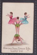 Cigarette card, Lusby Ltd, Scenes from Circus Life, type card, ref. H264, picture no 17 (gd) (1)