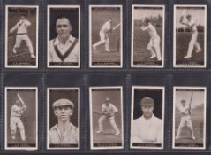 Cigarette cards, Ogden's Australian Test Cricketers (34/36 including Donald Bradman, missing Taylor,