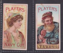 Cigarette cards, Player's Advertisement cards, 2 type cards both with 'Unsolicited Testimonial'
