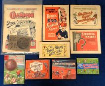 Football Giveaways, a collection of various albums and booklets inc. The Champion Album of Famous
