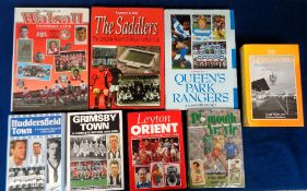 Football books, a collection of 16 hardback books, mostly by Breedon, Complete Records and Club