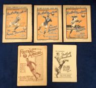 Football Giveaways, five giveaways, Football Favourite Football Handbooks 1925/26 comprising Part