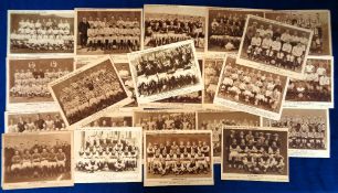 Trade issues, Boys Magazine, Football Teams, large sepia individual team group pictures, 1920's,