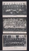 Rugby postcards, three b/w printed cards, all early 1900's, Wigan (N.U.), Salford RFC & Runcorn RFC,