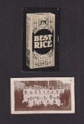 Trade cards, F.M. Specialities, two type cards, Welsh Sportsmen, no 14 Swansea Town AFC & advert
