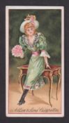 Cigarette card, Adkin's, Pretty Girls 'RASH', type card ref. H8, picture no 11, Calendar back for