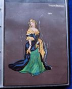 Cigarette cards, USA, ATC, Hamilton King Girls numbered 37-61 (Period Ballgowns) (set 25 cards),