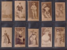 Cigarette cards, USA, Allen & Ginter, Photographic Cards (Virginia Brights Cigarettes in curved