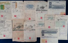 Ephemera, Bill Heads, a collection of 130+ invoices and bill heads dating from the mid 19th to the