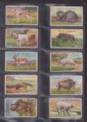 Cigarette cards, Godfrey Phillips, Animal Series (set 50 cards) (fair/gd)