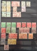 Stamps, Collection of commonwealth stamps, used, to include, Gibraltar, India, South Africa, New