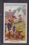 Trade card, Falconer & Co, Boy Scout Cards (Black back), type card, no 5, Trenching (gd) (1)