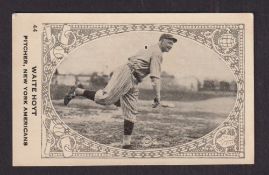 Trade card, Canada, Baseball, Neilson's, Big League Bars, ref. V61, type card, no 44, Waite Hoyt,