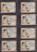 Cigarette cards, USA, ATC, Toasts (Mogul), Series 201-300, 'M' size, 96 cards (some with slight