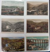 Postcards, Rail, a mixed UK and foreign railway collection of approx. 255 cards in modern album,
