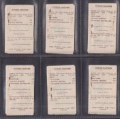 Trade cards, Football, Junior Pastimes Popular Players, 14 unopened booklets, with original paper