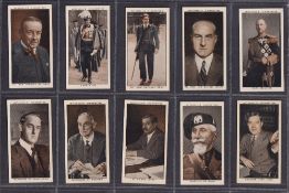 Cigarette cards, Mitchell, A Gallery of 1935 (set 50 cards) including Joe Louis, Walt Disney etc (