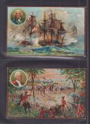 Trade cards, Prices Patent Candles, Famous Battles (set P12 cards) (gd)