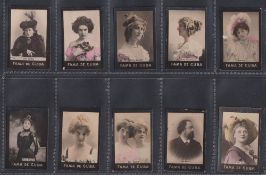 Cigarette cards, South America, Perez & Morales, Photo Series, Actresses & Celebrities (rubber