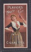 Cigarette card, Player's Advertisement card, type card with 'Navy Cut' back, reference book Fig 3