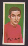 Trade cards, Barratt Famous Footballers A12 (set 50 cards) including no. 29 George Best Manchester