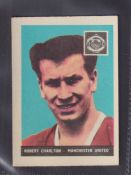 Trade card, A&BC Gum, Footballers 1958, without Planet token, blue typeset back, type card no.3