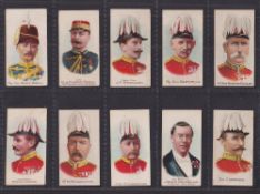 Cigarette cards, Cohen Weenen Boer War Celebrities Coloured (all with 100 back) (set 45 cards)