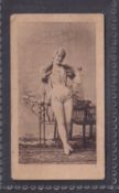 Cigarette card, Morris Beauties Collotype, type card La Simbola brand back handbook reference H278