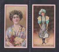 Cigarette cards, Adkin's, Pretty Girls 'RASH', two cards, ref. H8, pictures nos 6 & 10, both with '