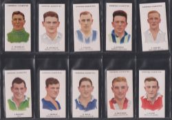 Cigarette cards, 4 sets, Carreras Footballers (75 cards, mixed large and small title versions), J